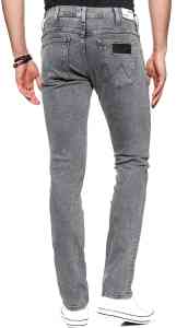 Wrangler Larston - Slim Tapered - Bleach Black - Herren Jeans Hose
